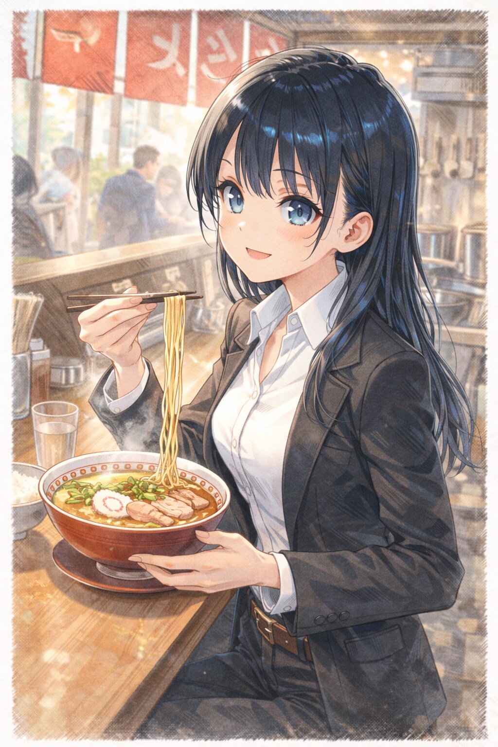 ラーメンセット | の人気AIイラスト・グラビア