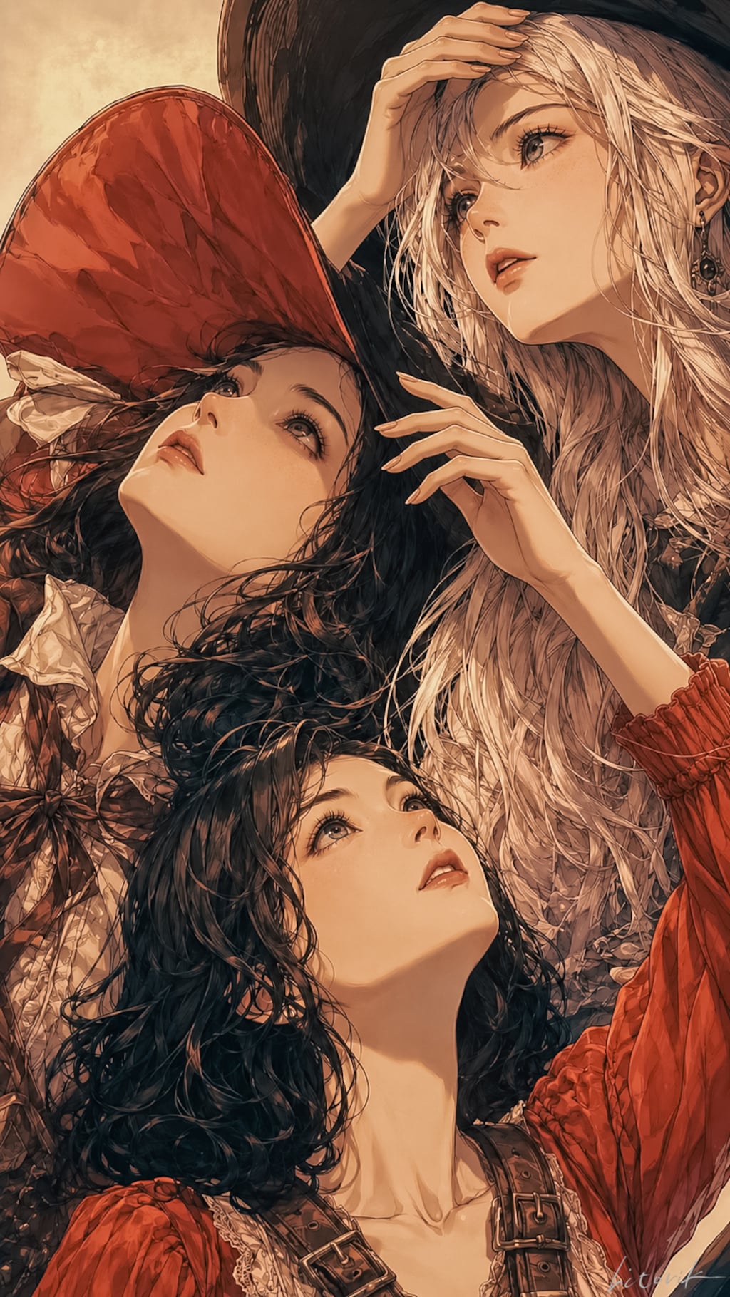黒翼の夜に紅は燃える／スマホ壁紙アーカイブ
