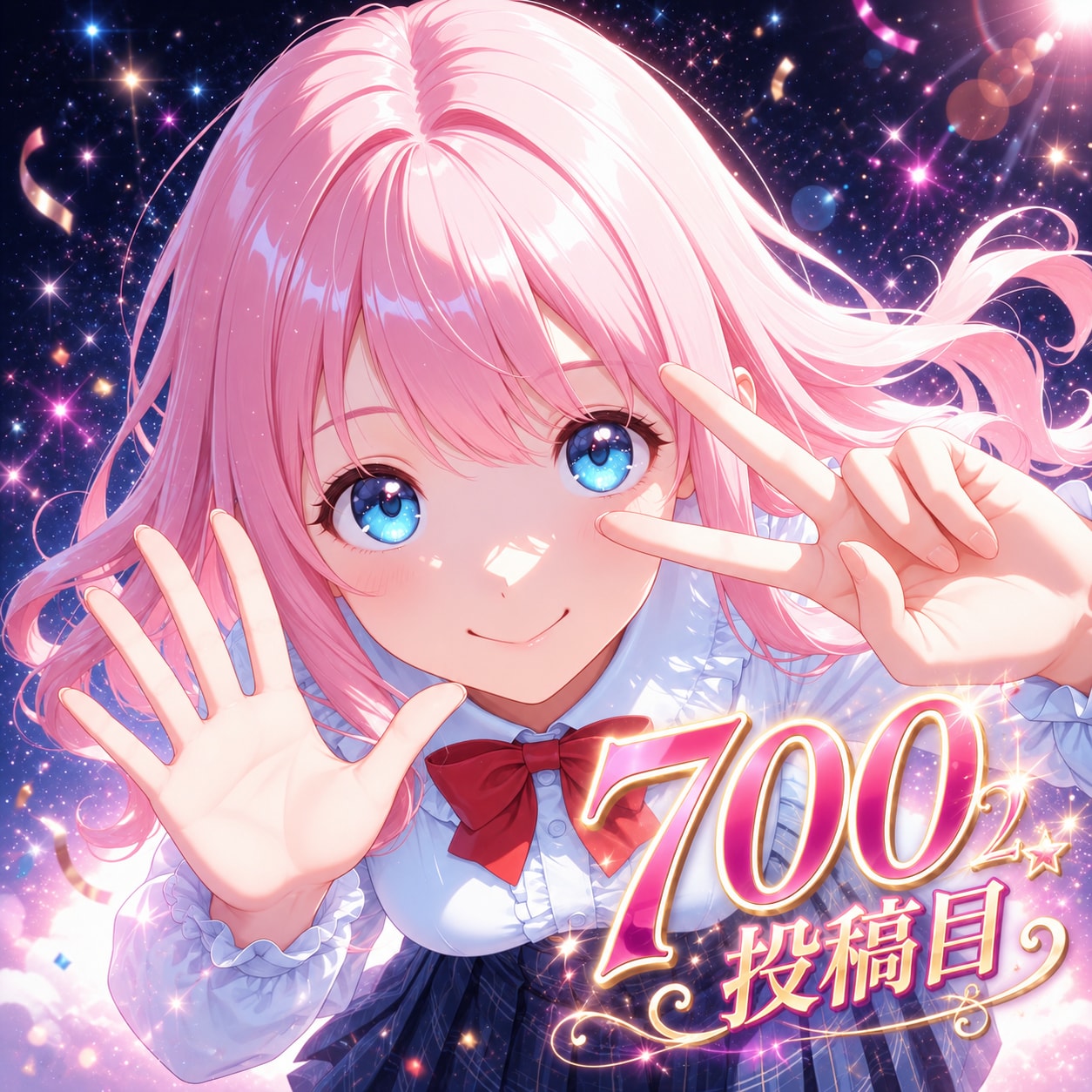 700投稿目✨