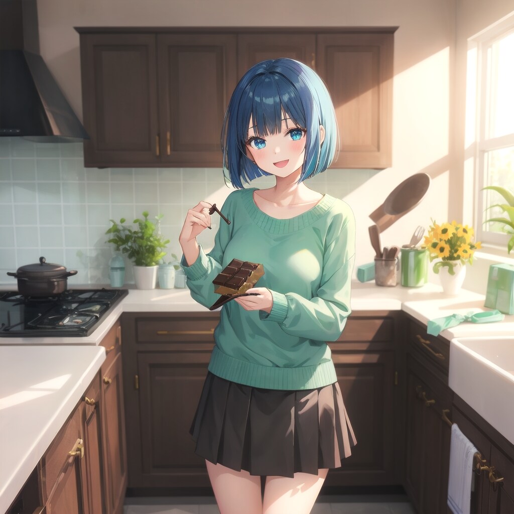 カジュアル・チョコミントコーデ | の人気AIイラスト・グラビア