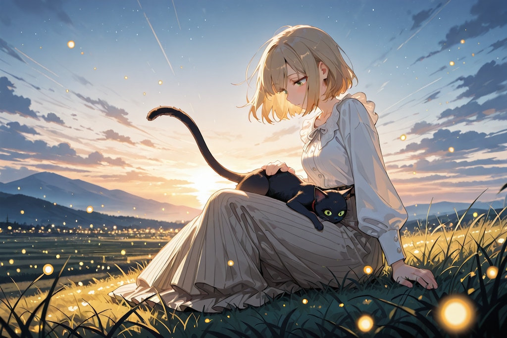 ネコと一緒
