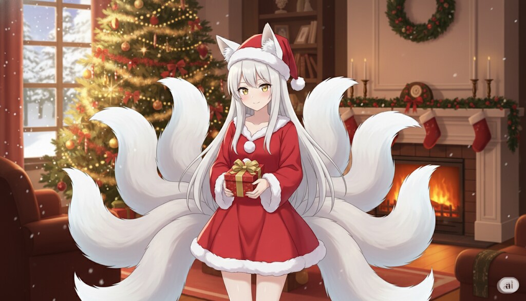 九尾のクリスマス | の人気AIイラスト・グラビア