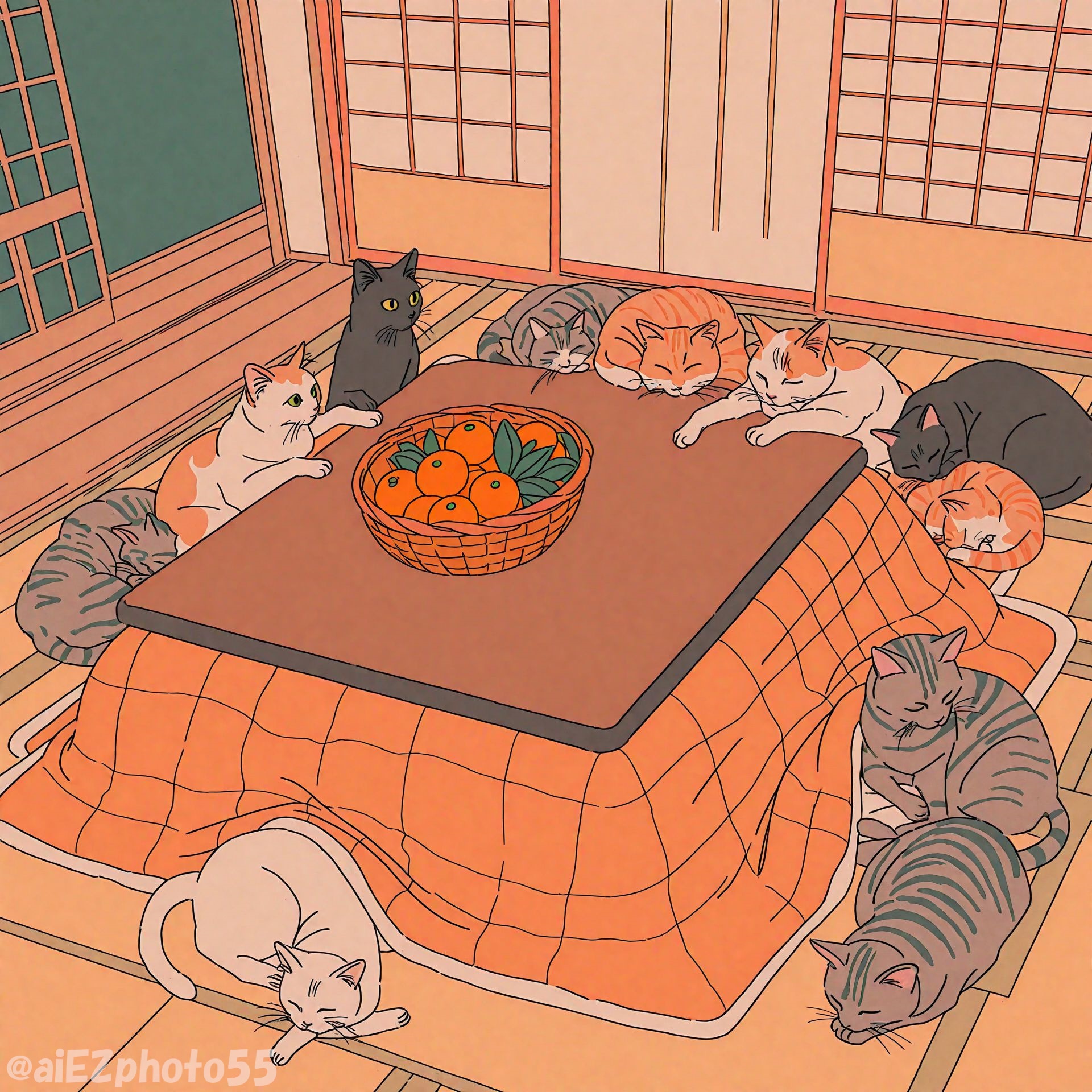 猫屋敷の日常 | の人気AIイラスト・グラビア