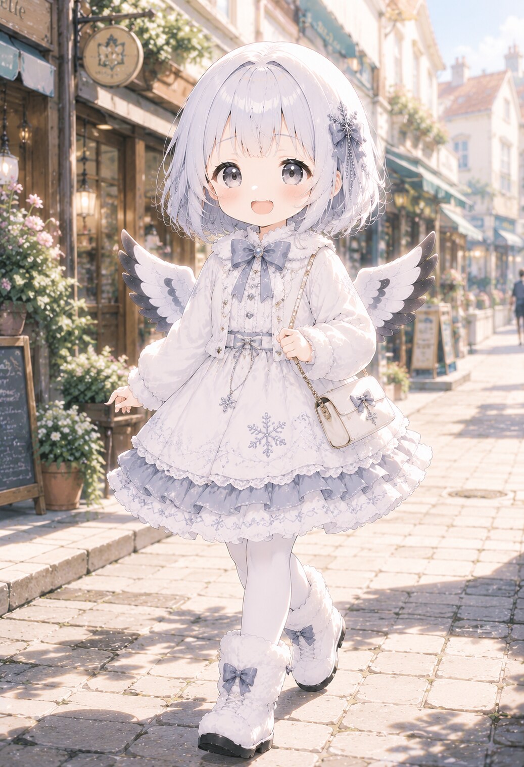 街をおさんぽのシマちゃん | の人気AIイラスト・グラビア