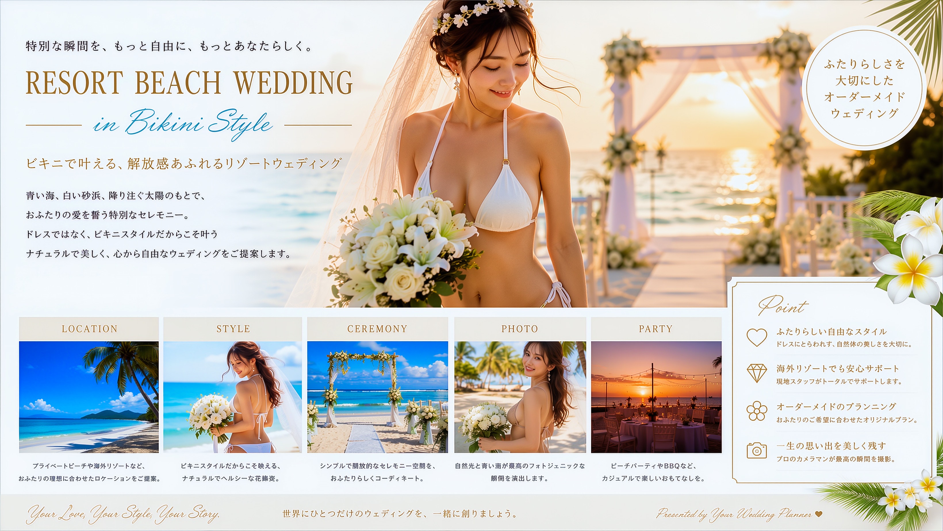 リゾートビーチウェディング