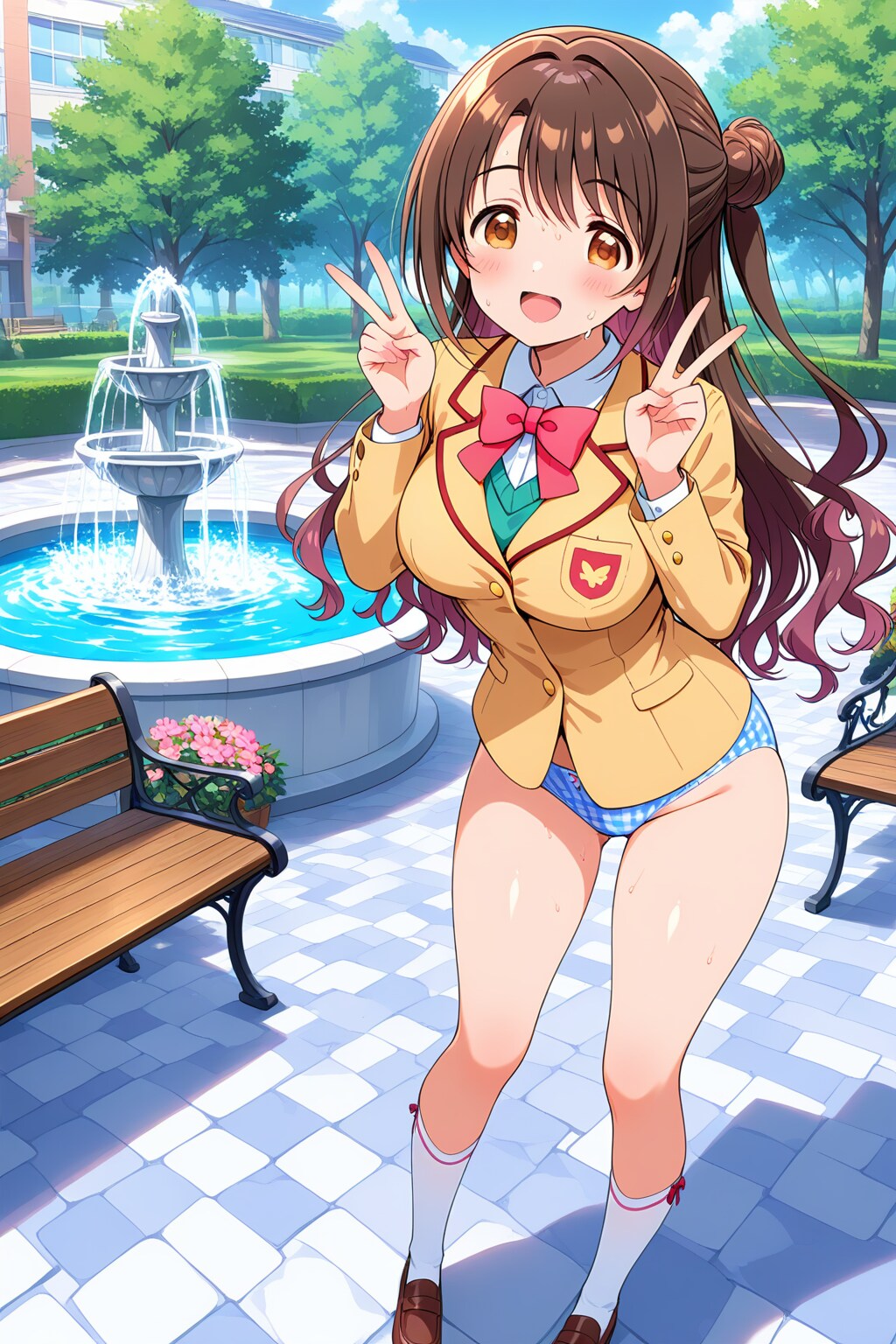 島村卯月(ブレザー&ショーツ見せ)
