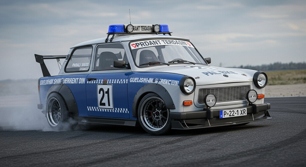 トラバントパトロールカーのドリ車