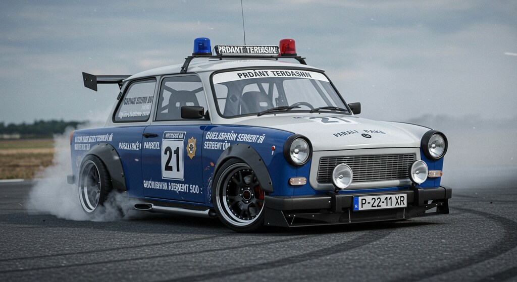 トラバントパトロールカーのドリ車