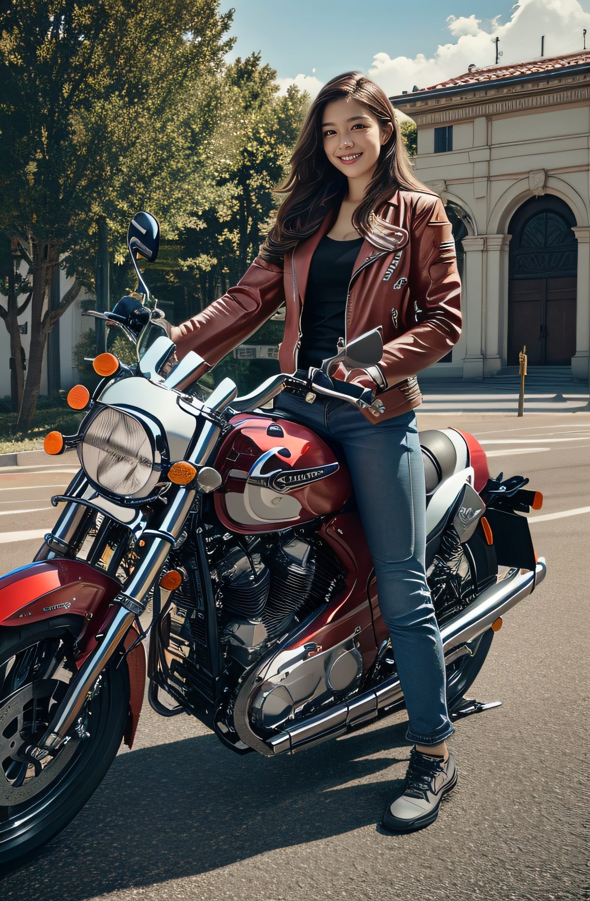 ハーレー | の人気AIイラスト・グラビア