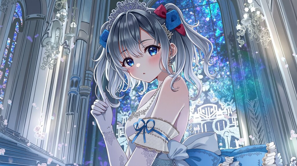 白い光が差し込む聖堂