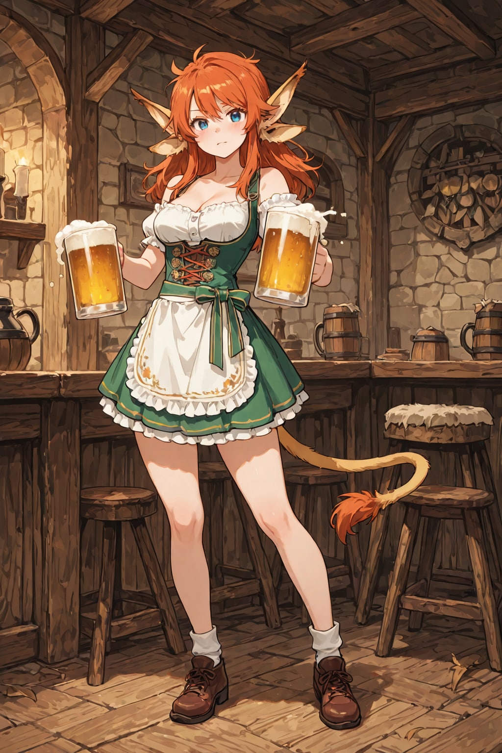 (#けもみみ酒場にようこそ)異世界探訪 話題のけもみみ酒場に向かう