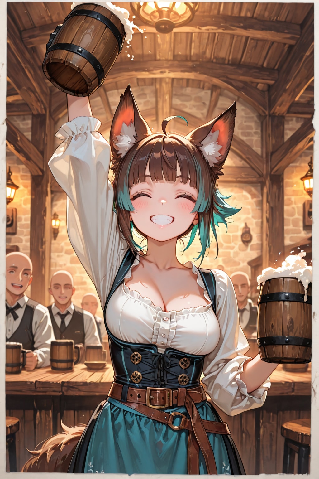 (#けもみみ酒場にようこそ)異世界探訪 話題のけもみみ酒場に向かう