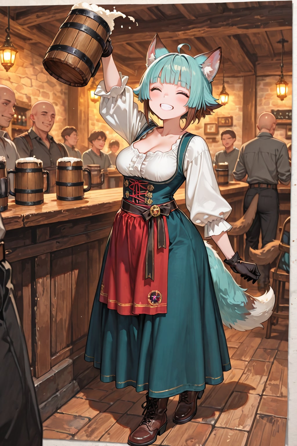 (#けもみみ酒場にようこそ)異世界探訪 話題のけもみみ酒場に向かう