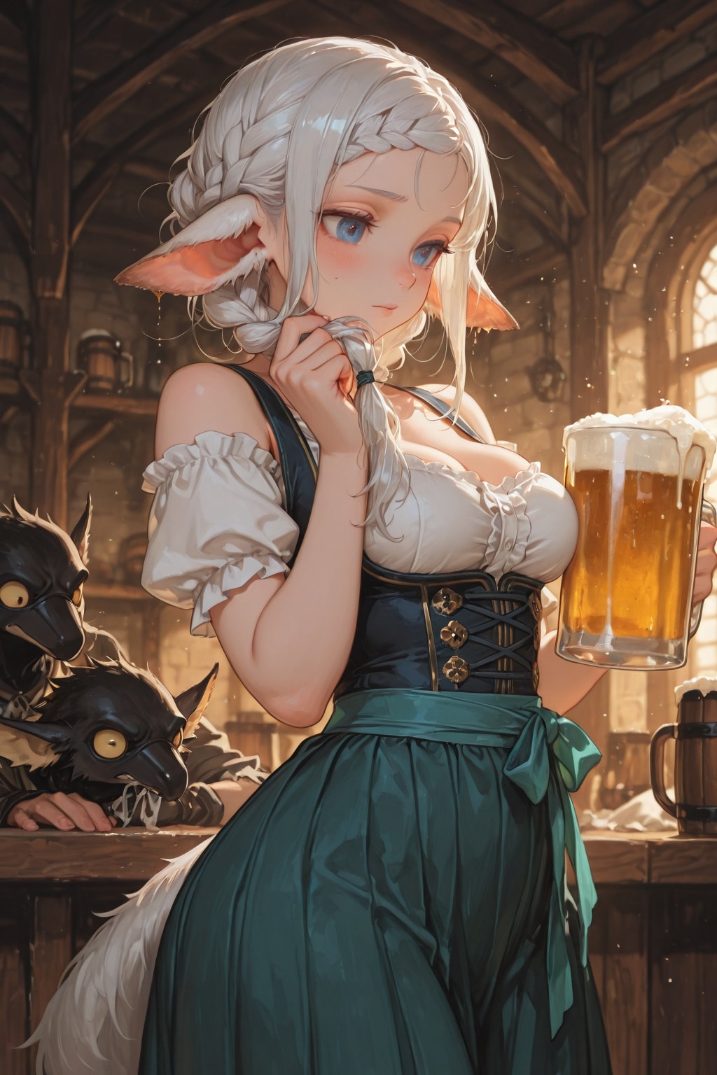 (#けもみみ酒場にようこそ)異世界探訪 話題のけもみみ酒場に向かう