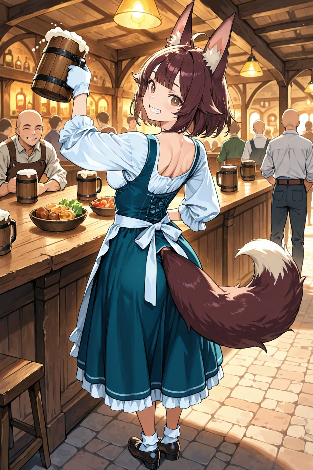 (#けもみみ酒場にようこそ)異世界探訪 話題のけもみみ酒場に向かう