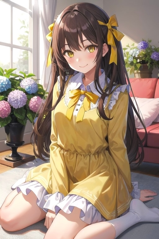 お庭の紫陽花、花瓶に飾ったよぉ🫶🏻💠💐💛