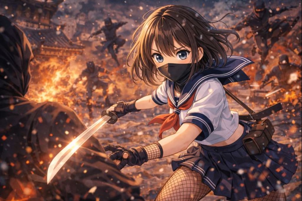 セーラー服のくノ一