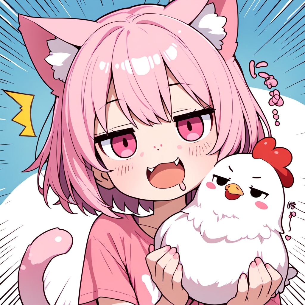今日はにわとりの日だにゃ♡
