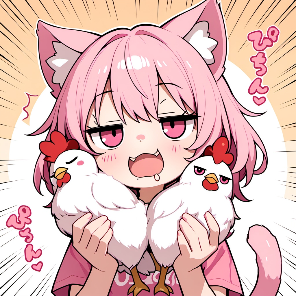 今日はにわとりの日だにゃ♡