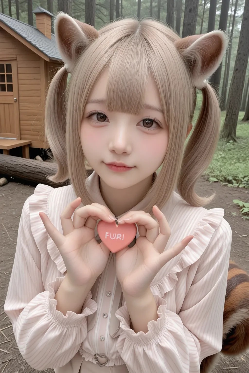 シルちゃん地雷系フェイス002《おいでよ どうぶつの娘》