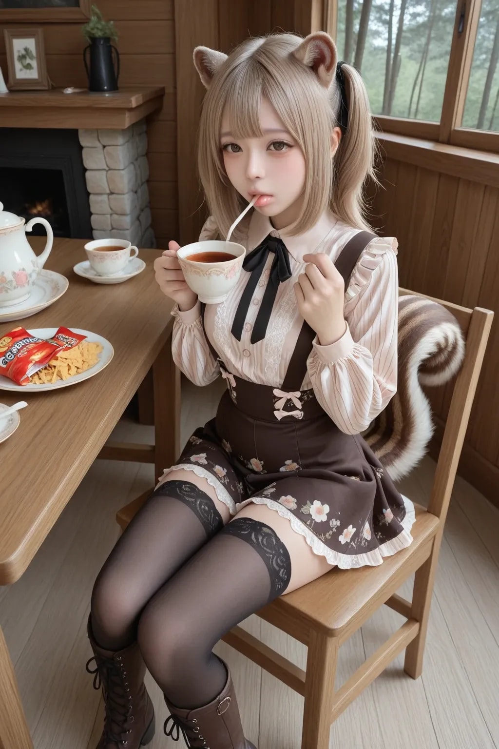 シルちゃん地雷系フェイス002《おいでよ どうぶつの娘》