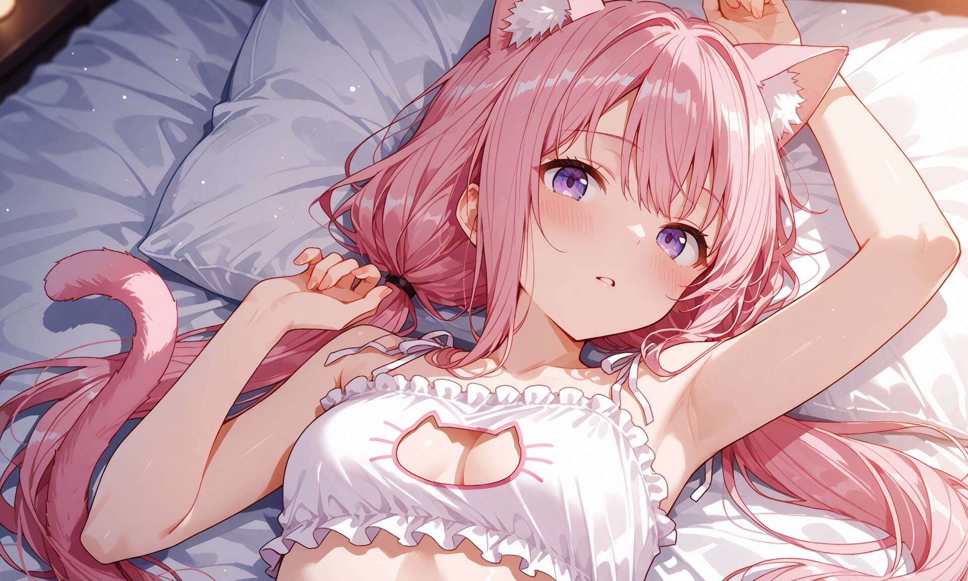 猫下着と猫耳桃香