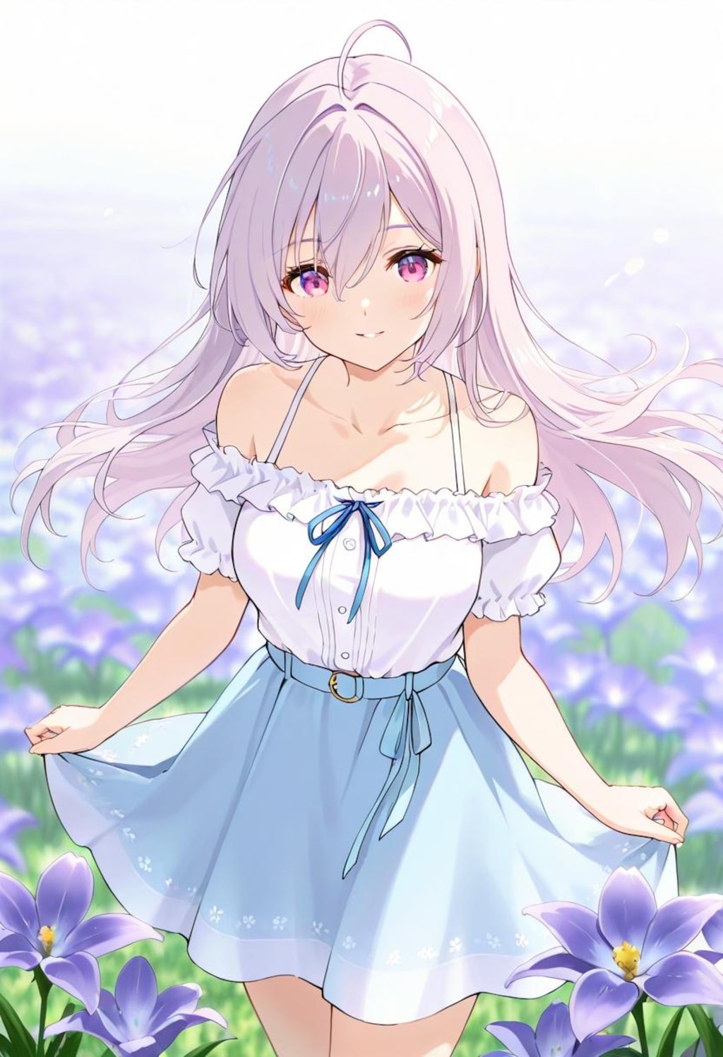 草原の青い花🪻