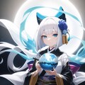 銀髪ボブカット系女子 4枚目