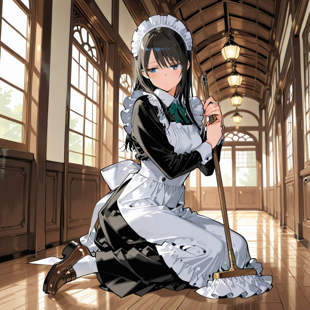 お屋敷の大掃除