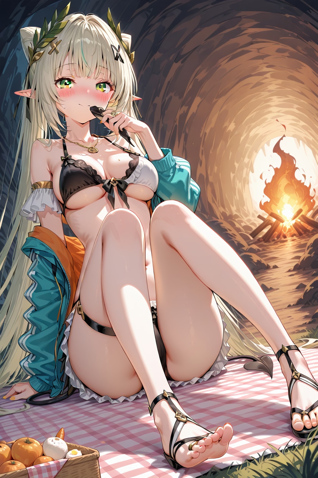 洞窟へのピクニック