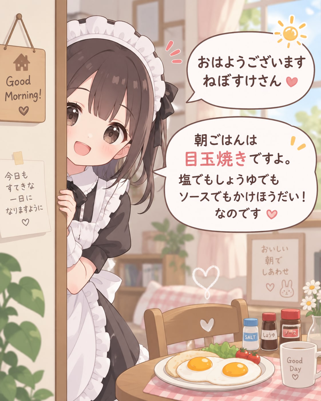 おはようなメイドさん | の人気AIイラスト・グラビア