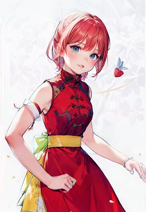 チャイナドレスの少女⑤ | の人気AIイラスト・グラビア