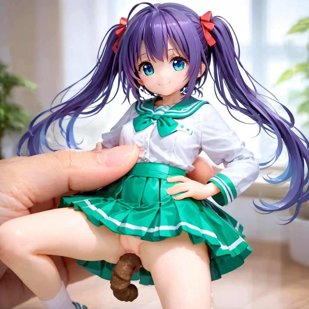絞ると中身が出るフィギュア３