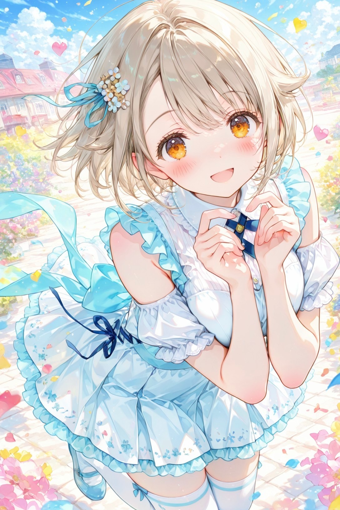 アイドル青３ | の人気AIイラスト・グラビア