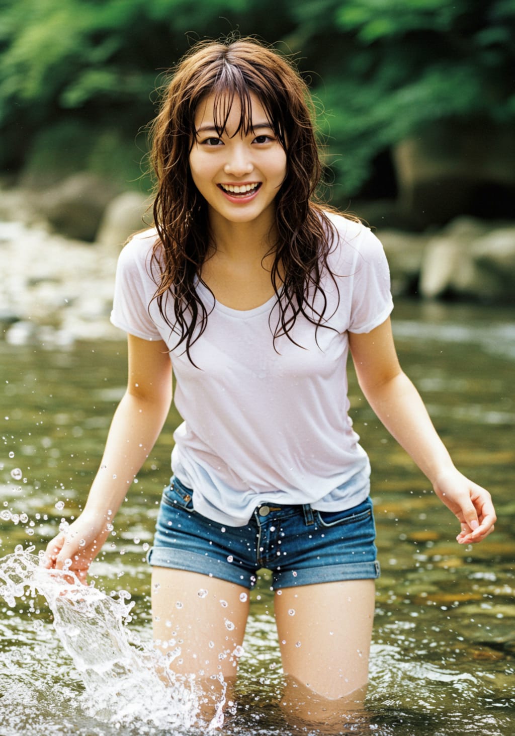 川遊び