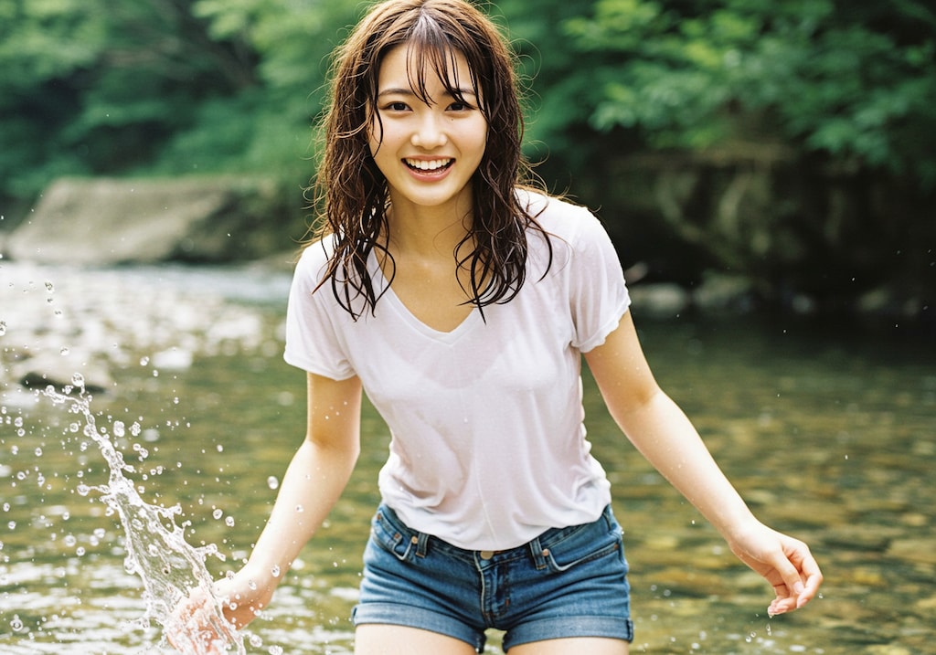 川遊び