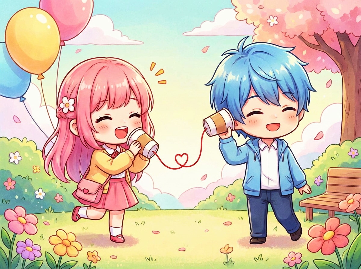 糸電話 | の人気AIイラスト・グラビア