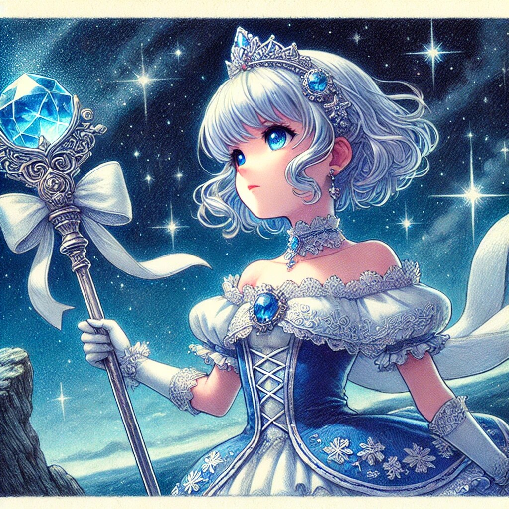 またたく星とつやめく雪の魔法少女