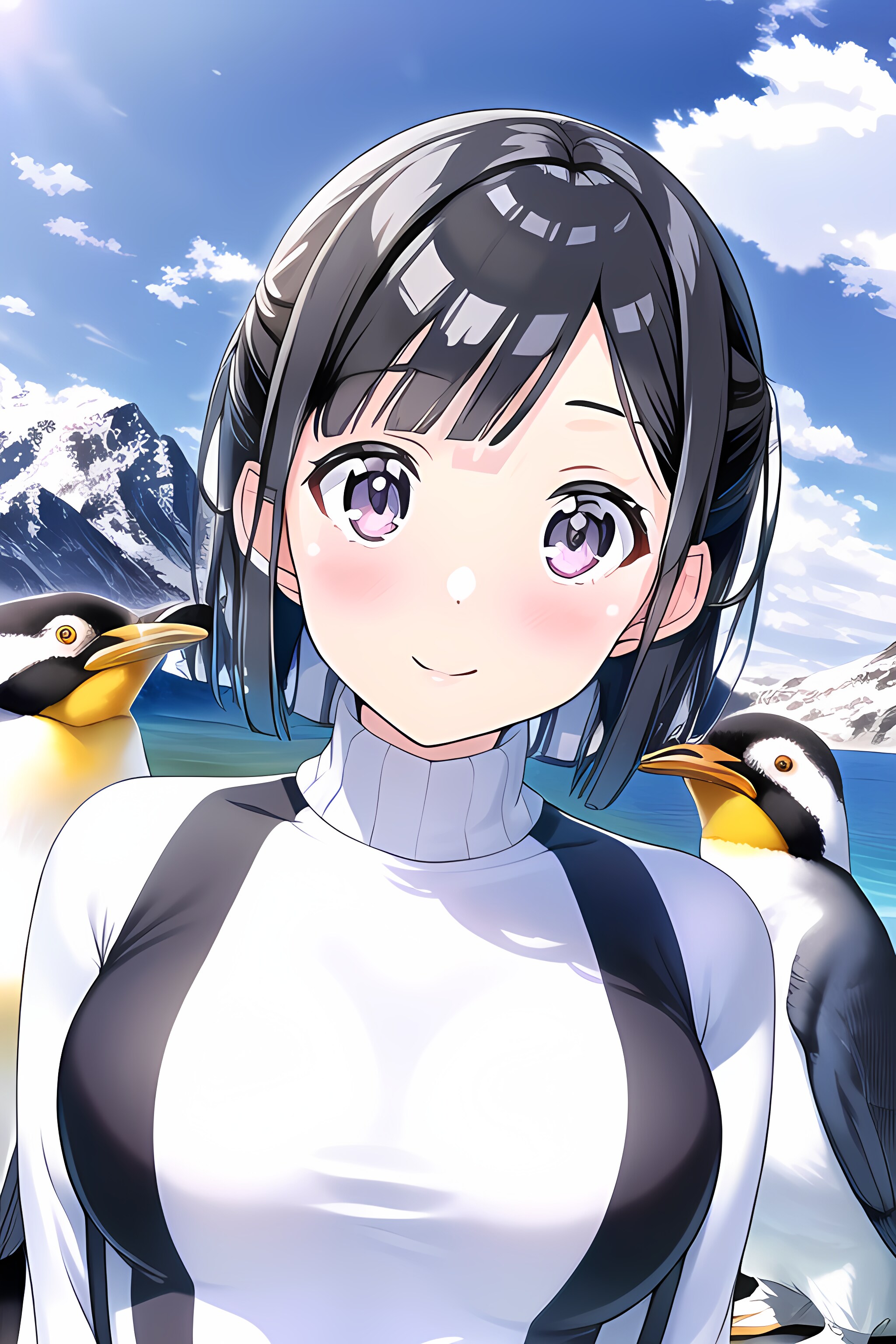 【呪文共有】ペンギンと女の子