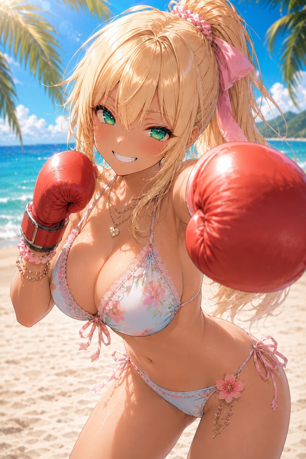 ビーチでボクシング🥊
