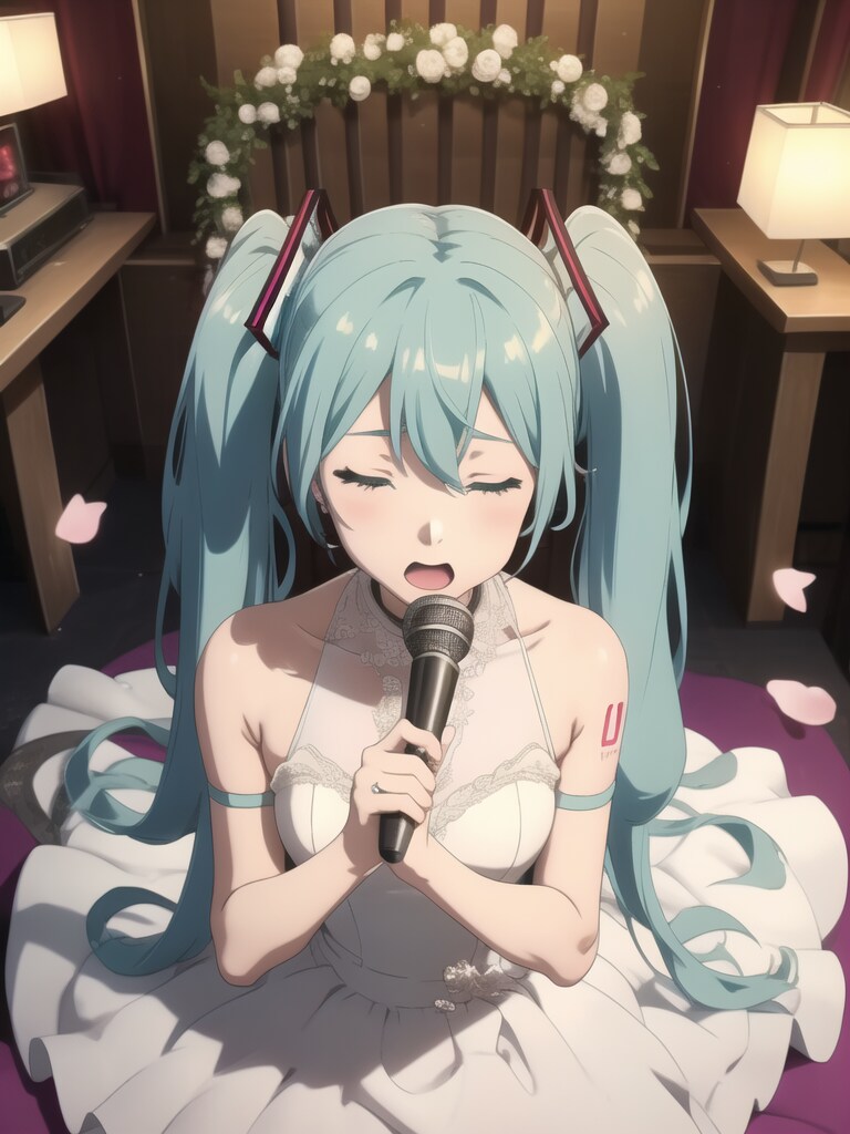 歌をうたうミクさん