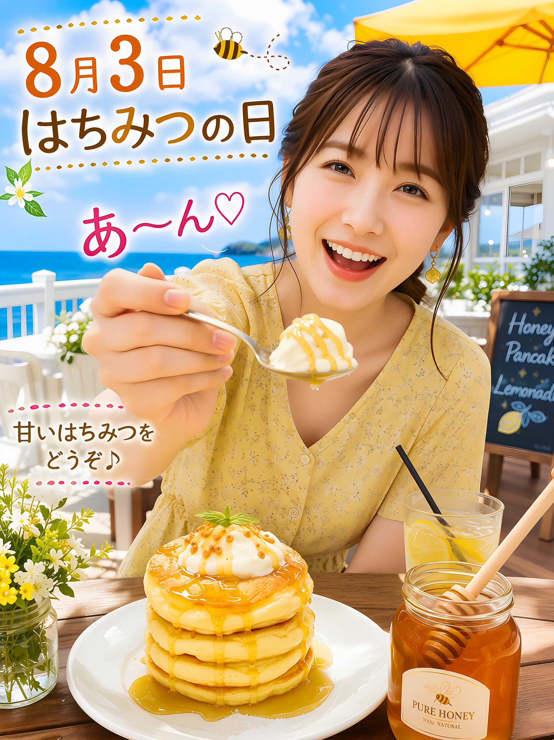 今日の１枚(8月3日)はちみつの日