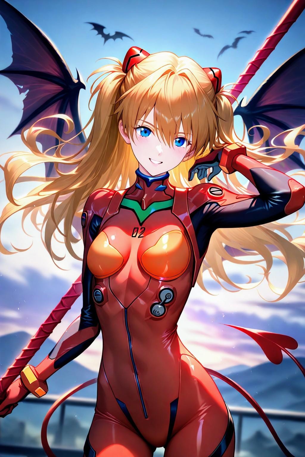 創作イラスト・堕天使アスカちゃん