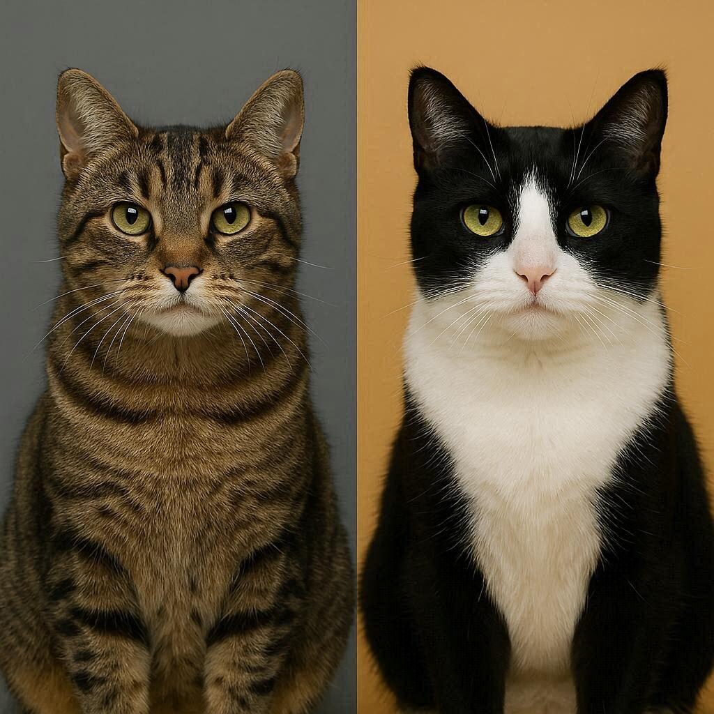 嗜好違いの双猫