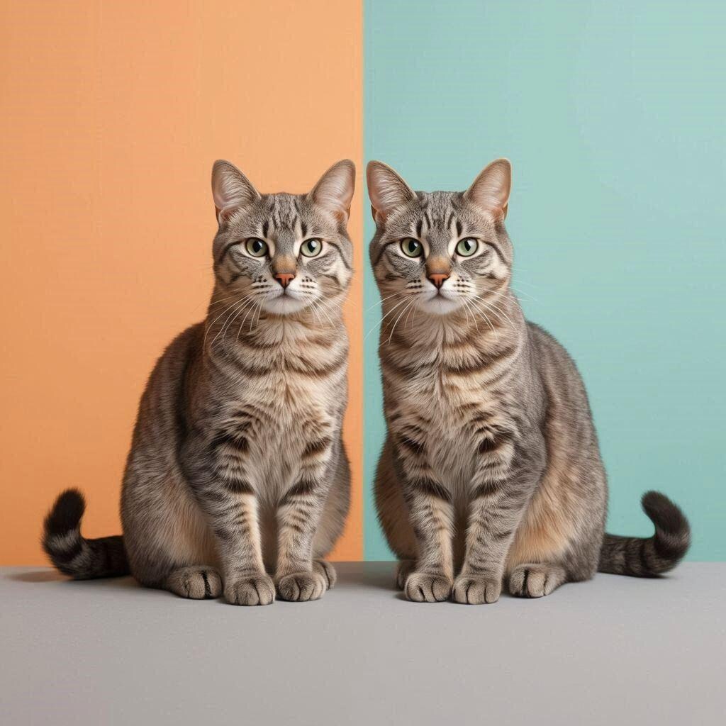 嗜好違いの双猫