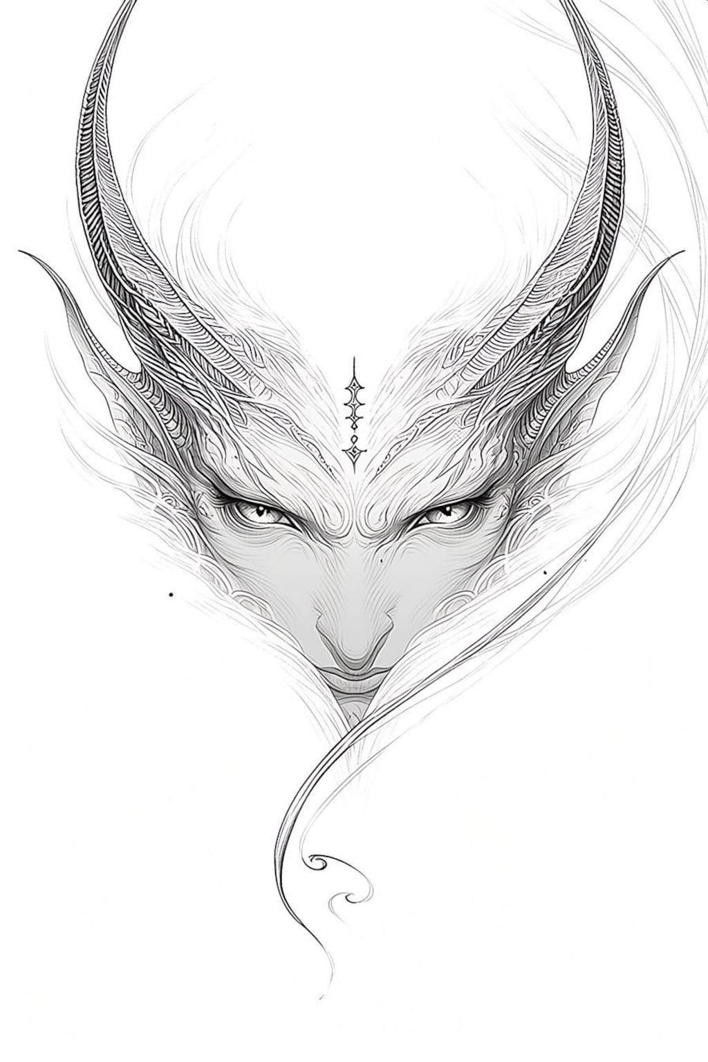 nijiにお願い「あなたの思うAIの悪魔を描いて」