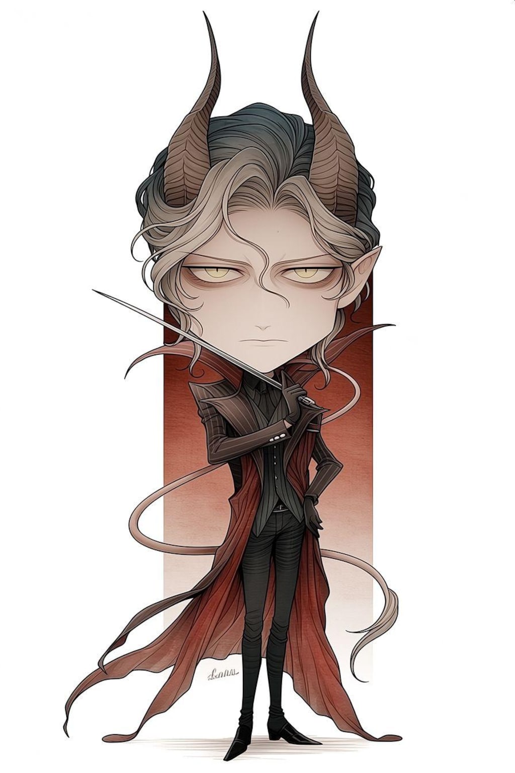 nijiにお願い「あなたの思うAIの悪魔を描いて」