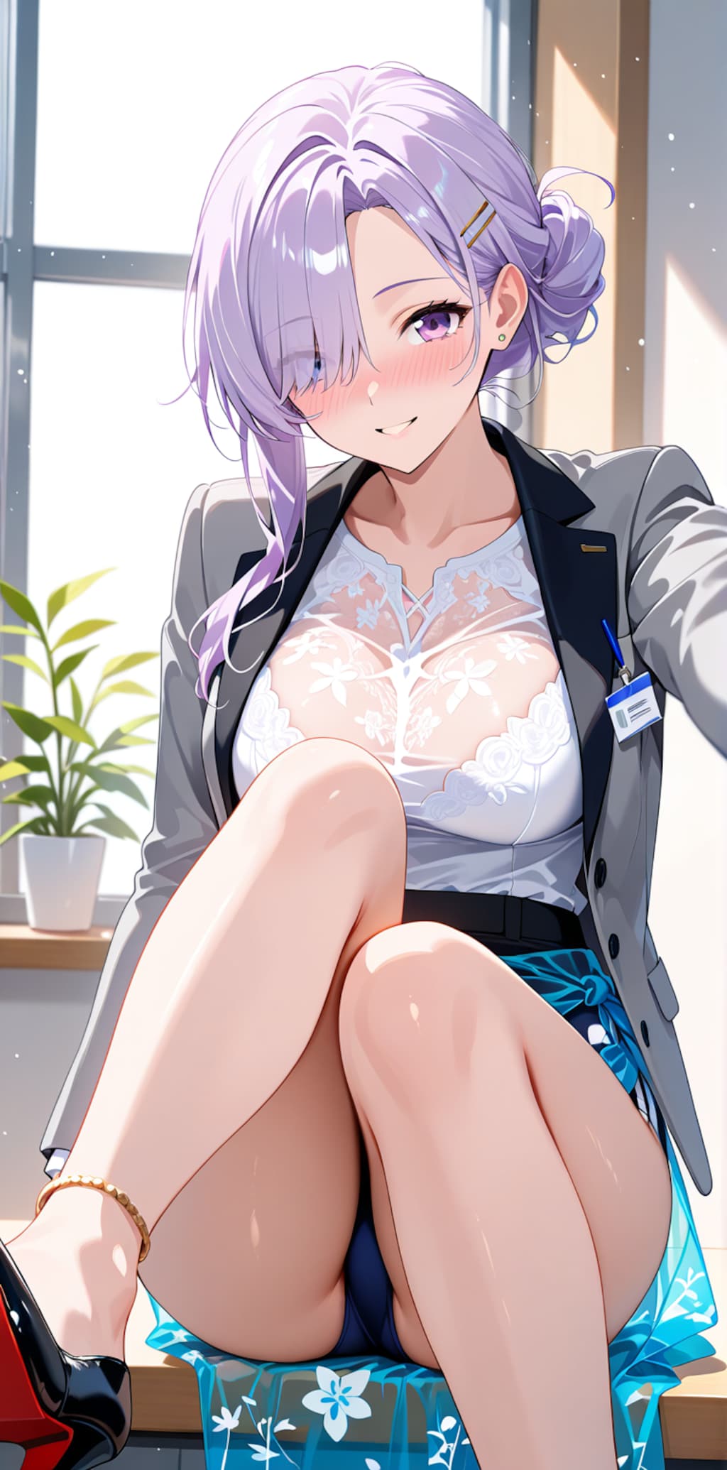 わたしが選んだのっ♡　キュートな制服を採用したお姉さん