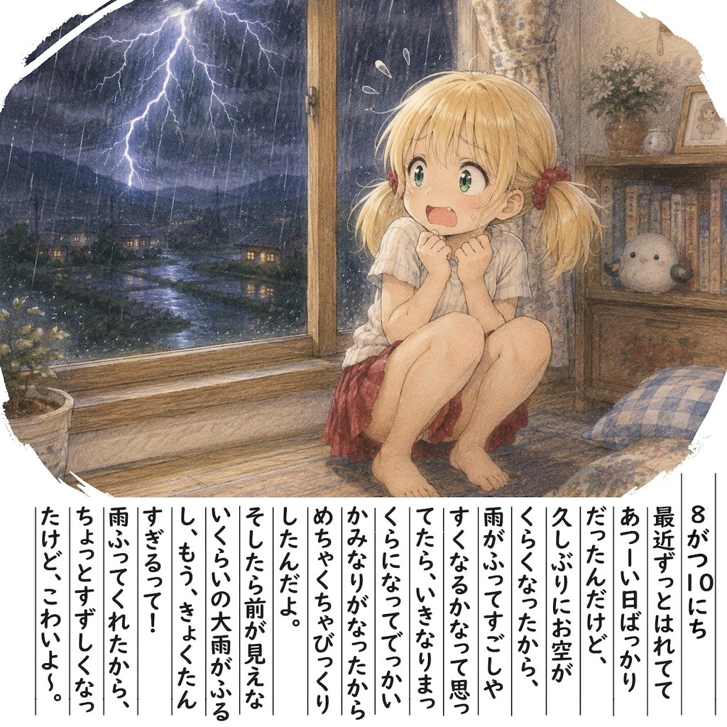 【絵日記】ごろぴしゃーん！＞＜
