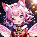 クリスマスのネコミミ妖精 2枚目